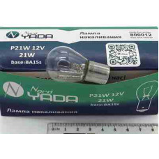 Автолампа 12V P21W (ук.пов. и стоп-сигнал) одноконтактные Nord Yada: P21W 12V BA15s