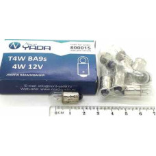 Автолампа 12V T4W   (повт. ук.пов., габариты): T4W 12V (4W) BA9s