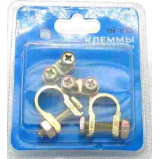 Клеммы аккумуляторные IN-039 (6-12В) 2шт