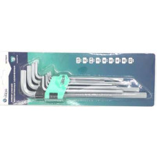 Ключ шестигранник набор 10шт 1.5-10мм удлиненные (холдер пирамида) Nord Yada