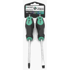 Отвертка 100мм (2шт) (шлиц+крест) магн наконечник Nord Yada