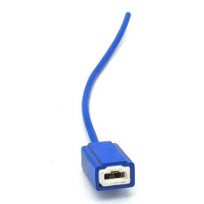 Патрон под лампу H1/H3 с проводом, прямой, керамика