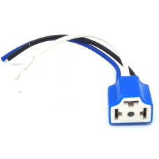 Патрон под лампу H4 с проводами, прямой, керамика