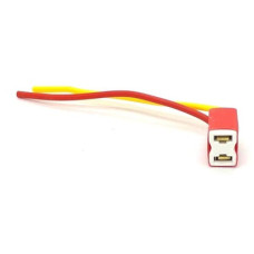 Патрон под лампу H7 с проводами, прямой, керамика