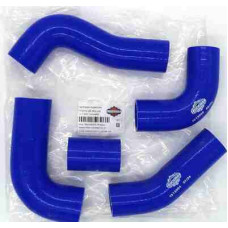 Патрубки радиатора 3302дв ЗМЗ-406 евро-2 (к-т 5шт) Truckman синий силикон: 3302-1303000-03