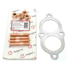 Прокладка приемной трубы 406 дв перфометалл + шпильки, гайки